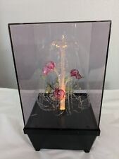  (See Video) Vintage Color Changing Fiber Optic Music Box Lamp picture