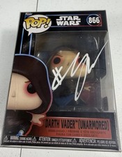 Christian Haydensen Signed Darth Vader Unarmored Funko Pop #866 Golden Certs picture
