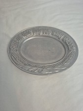 VINTAGE CARSON Give Us This Day Our Daily Bread Casting Plate picture