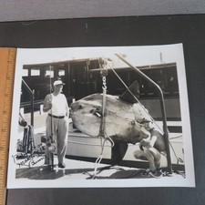 1939 MIAMI RICH ANGLERS RARE MOLA MOLA SUNFISH CATCH FLORIDA 8X10 picture