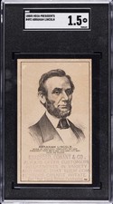 1880 HD2A US PRESIDENT #492 ABRAHAM LINCOLN SGC 1.5 picture