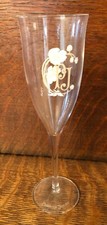 9 Perrier Jouet Hand Painted Champagne Flute Barware Wedding Glasses 8” picture