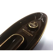 NIB Luxury Black & Gold Ceramic Single Cigar Ashtray picture