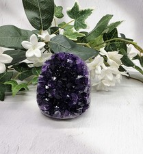 Natural Uruguay Amethyst Dark Purple Crystal Cluster, Grape Jelly Color  picture