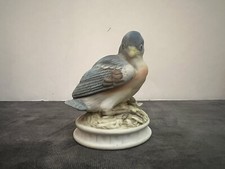 Lefton Eastern Bluebird Figurine Porcelain Miniature Bird Decor Vintage picture