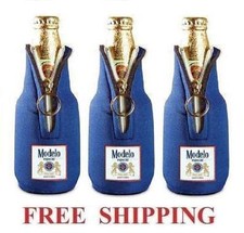 MODELO ESPECIAL 3 UNIQUE ZIP UP BOTTLE KOOZIE COOLIE COOZIE HUGGEE CORONA NEW picture