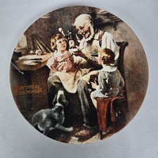 Vintage 1977 Norman Rockwell Collector Plate “ The Toy Maker” First Edition picture