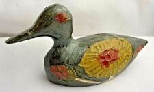 Vintage Duck Brass Enamel Painted Paper weight Paperweight Figurine Bird picture