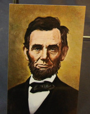 Abraham Lincoln Postcard-Brown Background picture