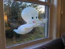 Casper Window Ghost Phasing Illusion Suction Cup 3D Printed Halloween Decor  picture