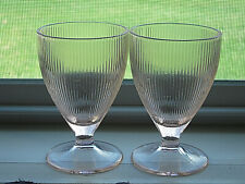 TWO Depression Jeannette Glass Pink Homespun 3-7/8