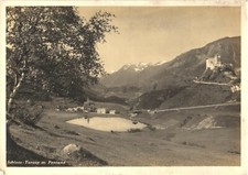 Tarasp Switzerland Schloss Tarasp Castle Fontana RPPC Real Photo Postcard Unused picture