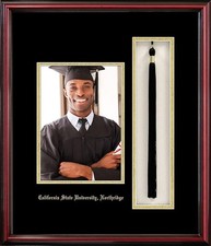 Campus Images NCAA unisex 5x7 Portrait with Tassel Box Petite Cherry Georgia Sta picture