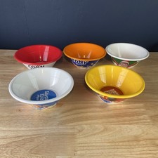 2023 Kelloggs Cereal Bowls COMPLETE SET Of 5 New Plastic picture