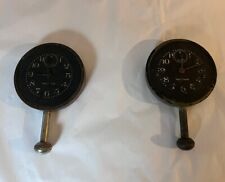Pair of Antique Waltham Watch Co. 8 Day Automobile Car Clock c.1910 and c.1926 picture
