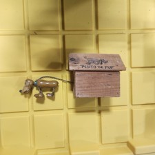 Original Walt Disney FUN-e-FLEX  3.5”  Pluto With Original Dog House P1 picture