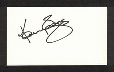 Kenny Rogers American Singer Original Signed Autograph 3x5 Index Card picture