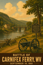 BATTLE OF CARNIFEX FERRY WV *2x3 FRIDGE MAGNET* CIVIL WAR NORTH SOUTH SOUVENIR picture