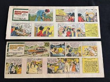 #Q01 ENCYCLOPEDIA BROWN by Frank Bolle Lot of 20 Sunday Quarter Page Strips 1979 picture