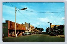 East Tawas MI-Michigan, Main Business District Antique Souvenir Vintage Postcard picture