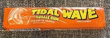 Vintage 1980’s TIDAL WAVE BUBBLE GUM Oceans Of Orange  Unopened  NOS  Rare picture