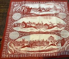 National Museum of Racing 25th Anniversary 1950-1975 100% silk scarf + box picture