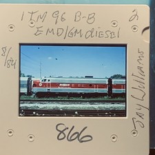 Vintage Monon Railroad EMD GM Diesel Train 35mm Slide 1984 Jay Williams picture