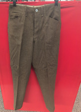 WWI US Army RARE NOS pair of straight leg pants with labels size W 34 by 31 ½ picture
