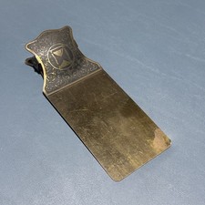 1930's Small Brass Clipboard ~ Hourglass Design, Art Deco picture