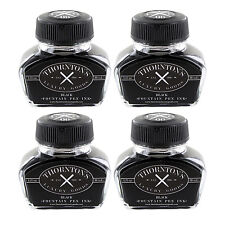 Thornton's Luxury Goods Fountain Pen Ink Bottle, 30ml - Black - Set of 4 picture