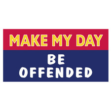 MAKE MY DAY Political Bumper Sticker Maga 2A Waterproof UV Protected picture