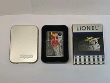 ZIPPO 1998 SANTA FE F3 DIESEL LOCOMOTIVE CHROME LIGHTER UNFIRED IN BOX K800 picture