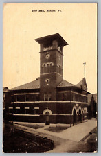 Postcard City Hall Bangor PA Pennsylvania Series 104 c1911 picture