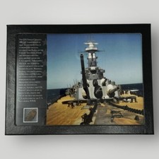 Rare Original WWII USS North Carolina BB-55 Wood Deck Fragment US Navy Display picture
