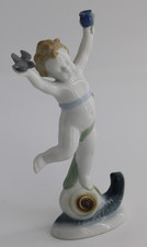 Vtg METZLER & ORTLOFF Putto on Snail Shell 