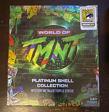 Playmates Toys World of TMNT Platinum Shell Mystery Metallic Turtle Statue SDCC picture