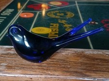 Vintage BERGDALA Sweden Cobalt Blue Glass 5.25