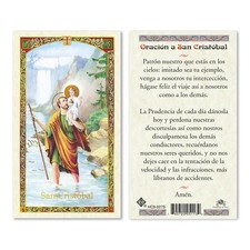 San Cristóbal tarjecta de oración laminada picture