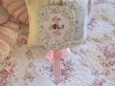 Shabby Chic Style Broken China Everyday Vanity Hand Mirror picture