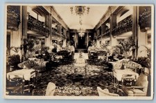c1930's The Olympic Seattle Main Lobby Interior Seattle WA RPPC Photo Postcard picture