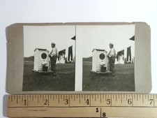 Man Laundry Stereoview The Treadwell Collection c1910s Domestic Life picture