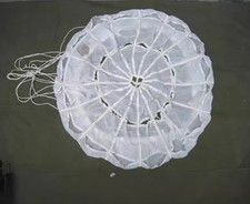 1pc Aerospace Vintage Military Supply Drop Parachute Diameter 1.1m/3.6Ft picture