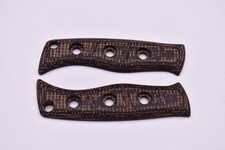Custom 3D Burlap Micarta Handles for Benchmade Fixed Adamas 375 picture