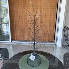 Vtg Antique Victorian era Style Wire CHRISTMA Tree 26