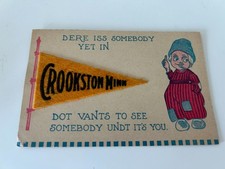 Somebody in Crookston Minnesota MN Wants to See You Greetings Dutch Postcard picture