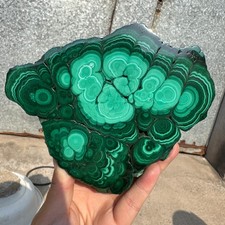 670G Natural Green Malachite Slab Quartz Crystal piece Ore Specimen Healing picture
