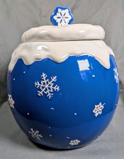 Whimsical Blue Snowflake Ceramic 9