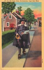 Cape Cod MA Massachusetts, Provincetown Ye Old Town Crier, Vintage Postcard picture