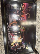Rare Disney Villains Evil Character Lithograph Poster w/ Misprint Label *READ* picture