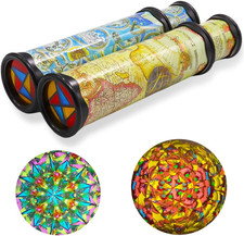 2 Pack Classic Kaleidoscope Toy,Magic Rotating Kaleidoscope,Stretchable Long Wor picture